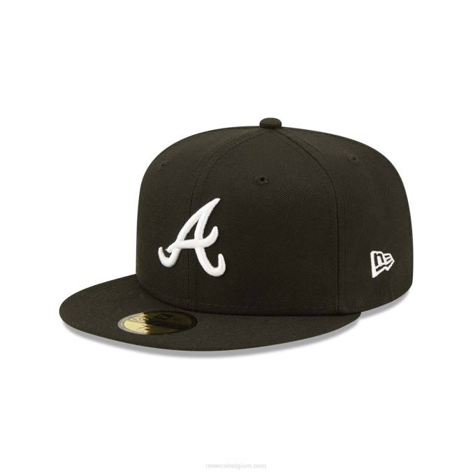 New Era atlanta braves fruit zwarte 59fifty getailleerde pet BT24293
