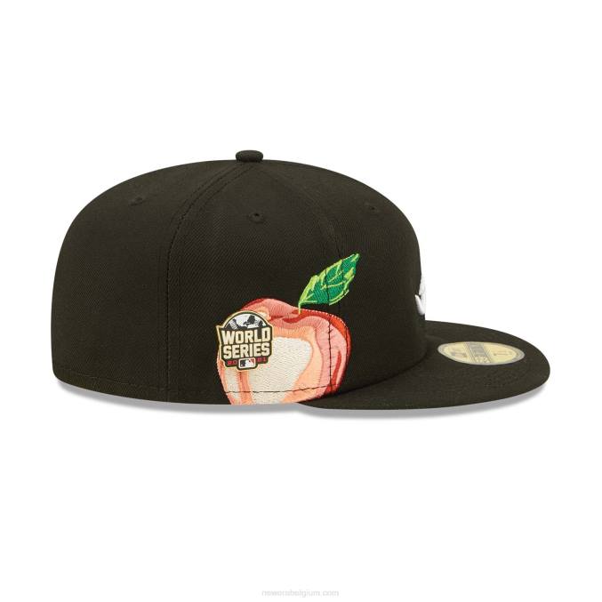 New Era atlanta braves fruit zwarte 59fifty getailleerde pet BT24293