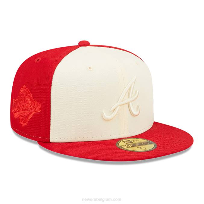 New Era atlanta braves mlb 2-tone rode 59fifty getailleerde pet BT241017