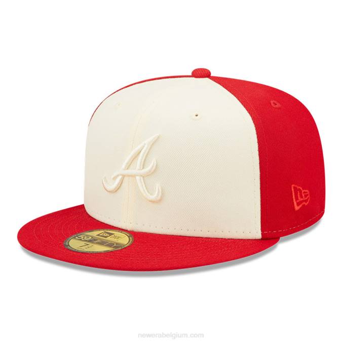 New Era atlanta braves mlb 2-tone rode 59fifty getailleerde pet BT241017