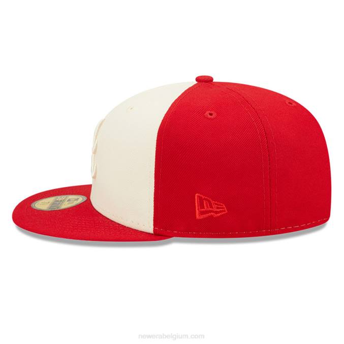 New Era atlanta braves mlb 2-tone rode 59fifty getailleerde pet BT241017