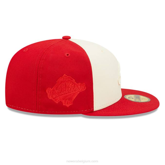 New Era atlanta braves mlb 2-tone rode 59fifty getailleerde pet BT241017