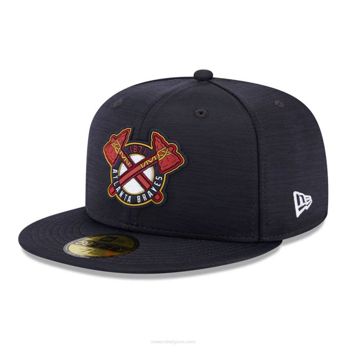 New Era atlanta braves mlb clubhouse blauwe 59fifty getailleerde pet BT241339