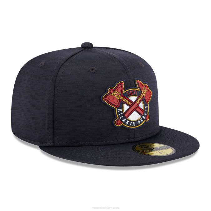 New Era atlanta braves mlb clubhouse blauwe 59fifty getailleerde pet BT241339