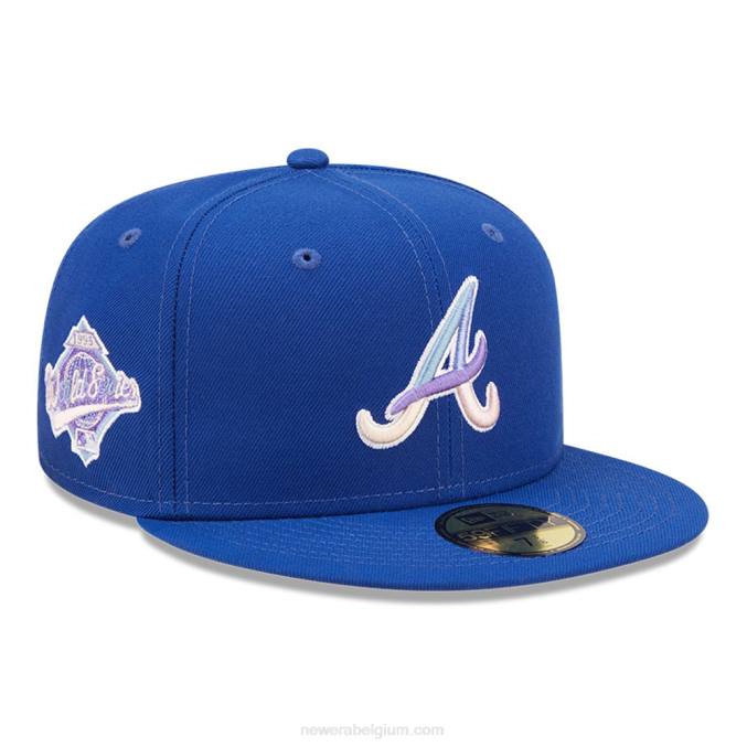 New Era atlanta braves mlb nightbreak team blauwe 59fifty getailleerde pet BT241089