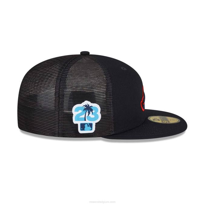 New Era atlanta braves mlb spring training blauwe 59fifty getailleerde pet BT24862