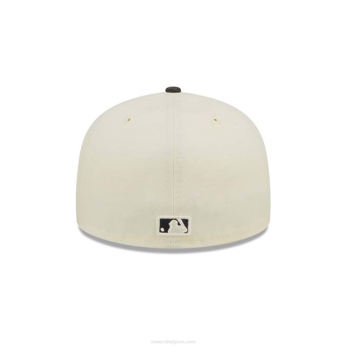 New Era atlanta braves mlb zwart denim chroom wit 59fifty getailleerde pet BT24106