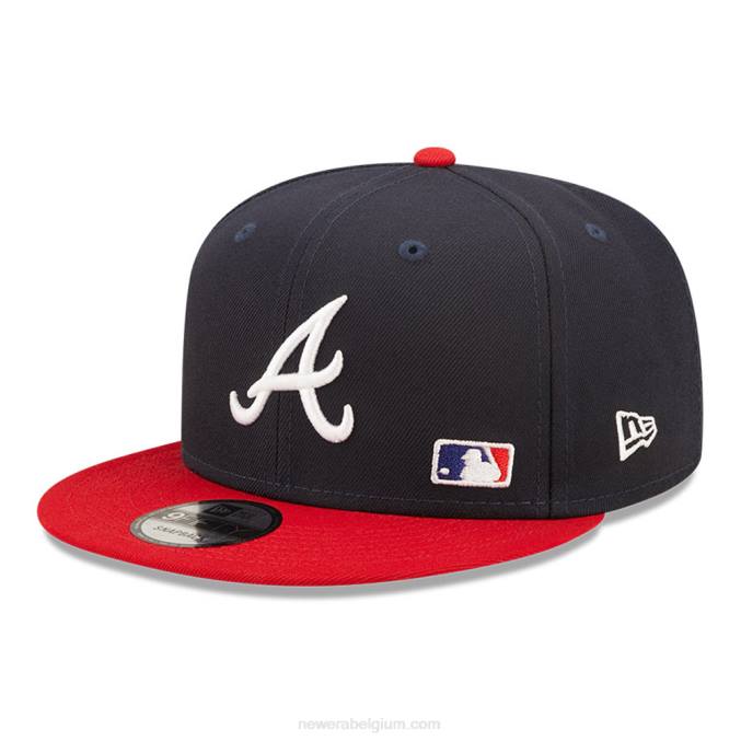 New Era atlanta braves mlb zwarte letter arch navy 9fifty snapback cap BT242131