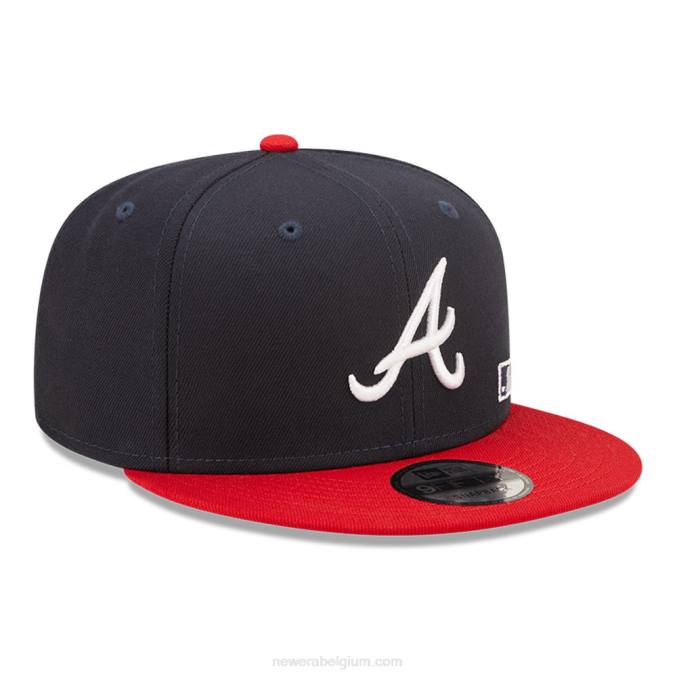 New Era atlanta braves mlb zwarte letter arch navy 9fifty snapback cap BT242131