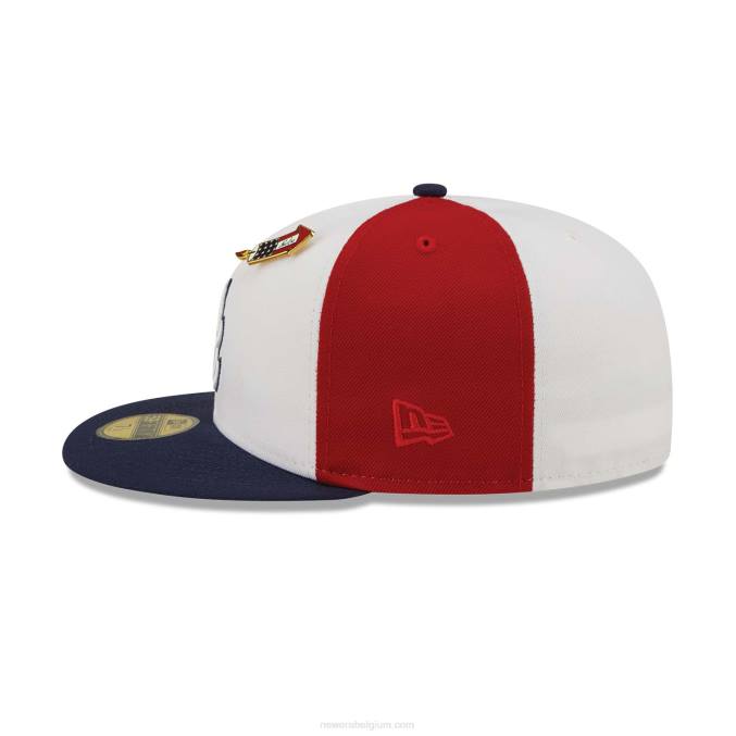 New Era atlanta braves pinwheel americana rode 59fifty getailleerde pet BT24839