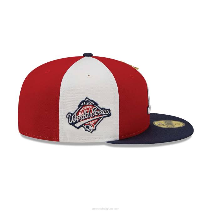New Era atlanta braves pinwheel americana rode 59fifty getailleerde pet BT24839