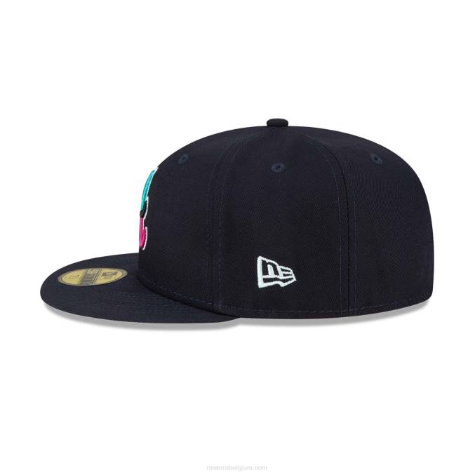 New Era atlanta braves polarlights marine 59fifty getailleerde pet BT24635