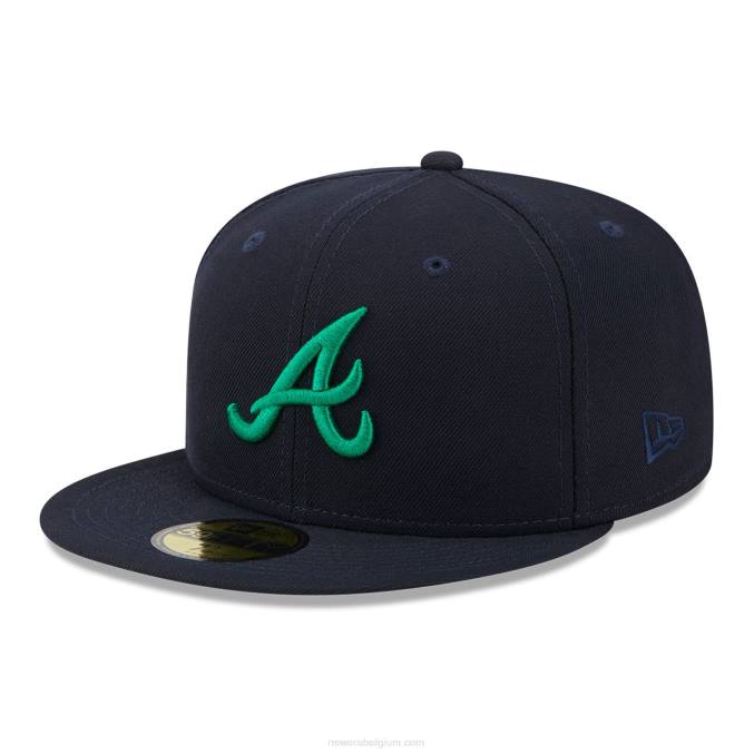New Era atlanta braves state tartan marine 59fifty getailleerde pet BT24874