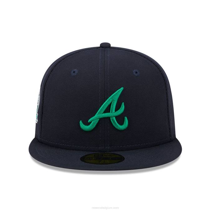 New Era atlanta braves state tartan marine 59fifty getailleerde pet BT24874