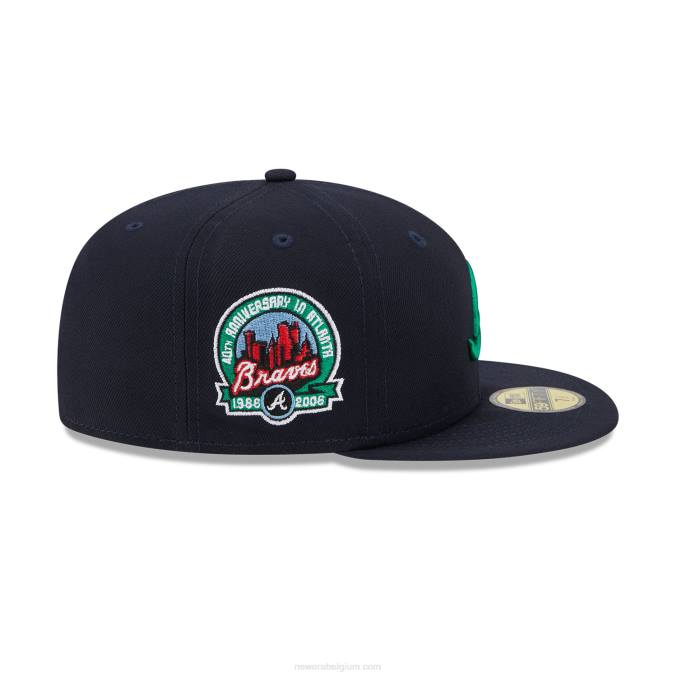 New Era atlanta braves state tartan marine 59fifty getailleerde pet BT24874