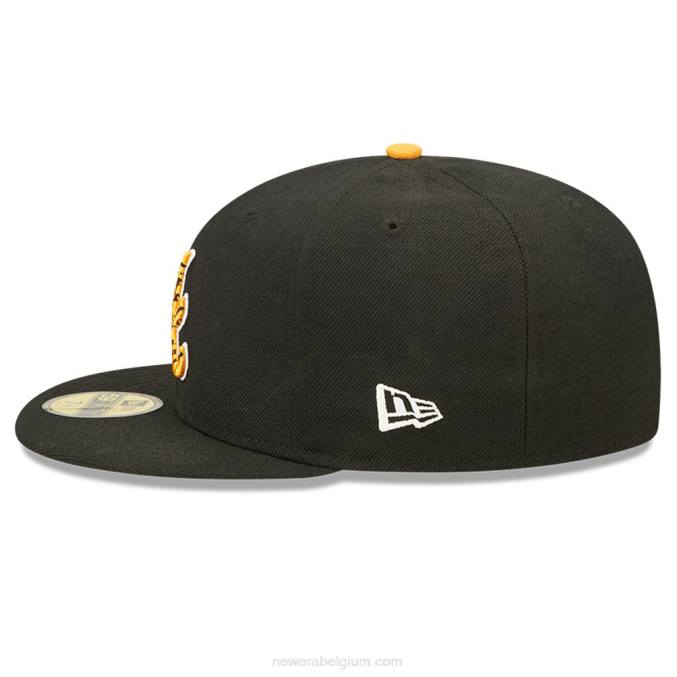 New Era atlanta braves tiger fill zwarte 59fifty getailleerde pet BT241433