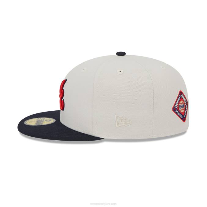 New Era atlanta braves varsity letter stone 59fifty getailleerde pet BT24500