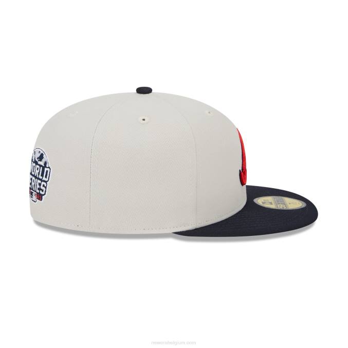New Era atlanta braves varsity letter stone 59fifty getailleerde pet BT24500