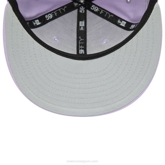 New Era atlanta braves world series tonale lila 59fifty getailleerde pet BT24176