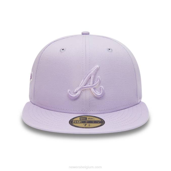 New Era atlanta braves world series tonale lila 59fifty getailleerde pet BT24176