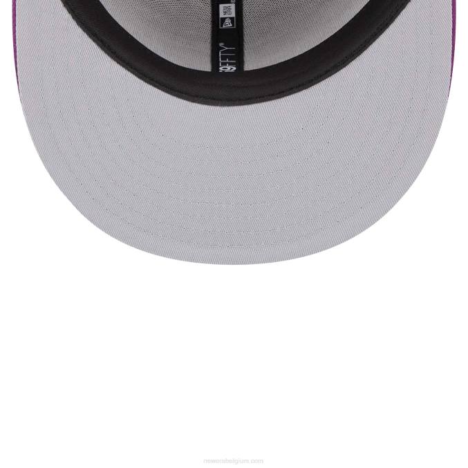 New Era atlanta braves zodiac paarse 59fifty getailleerde pet BT241100