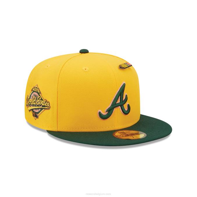 New Era atlanta dapper terug naar school gele 59fifty pet BT241424