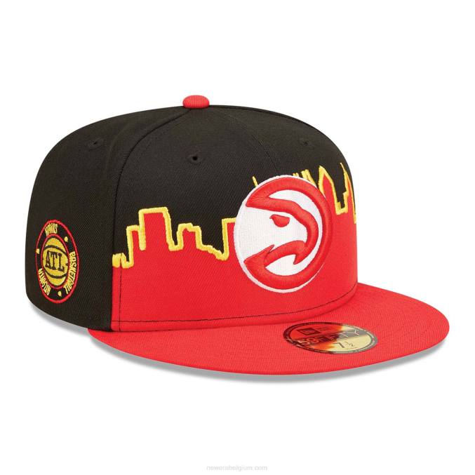 New Era atlanta hawks nba tip off 2022 zwarte 59fifty pet BT241189