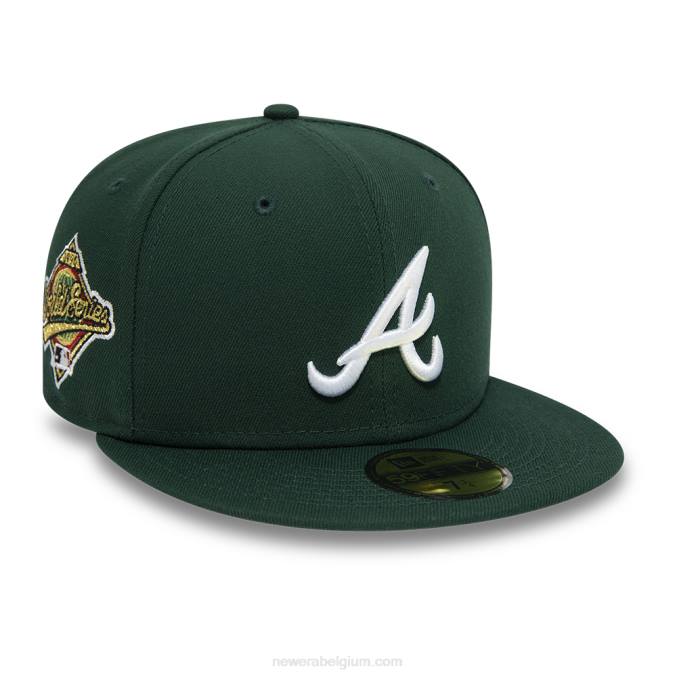 New Era atlanta trotse donkergroene 59fifty pet BT241142