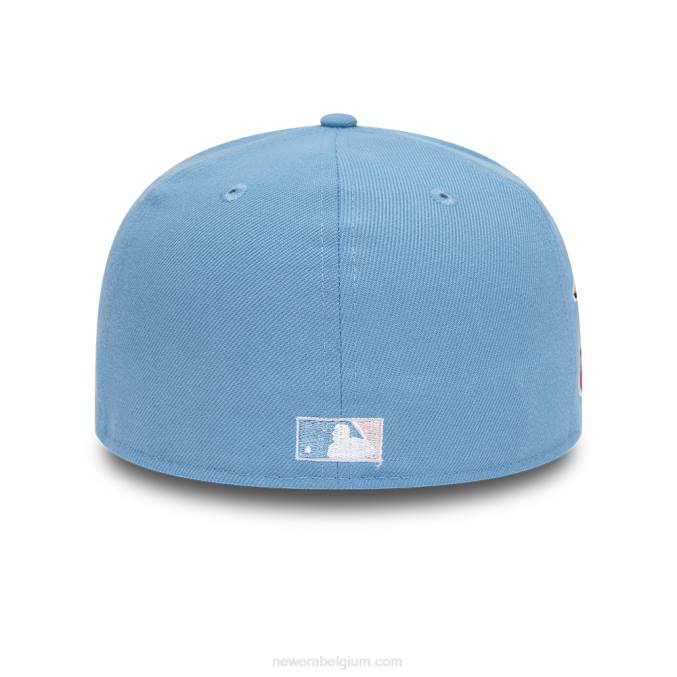 New Era atlanta trotse pastelblauwe 59fifty getailleerde pet BT241266