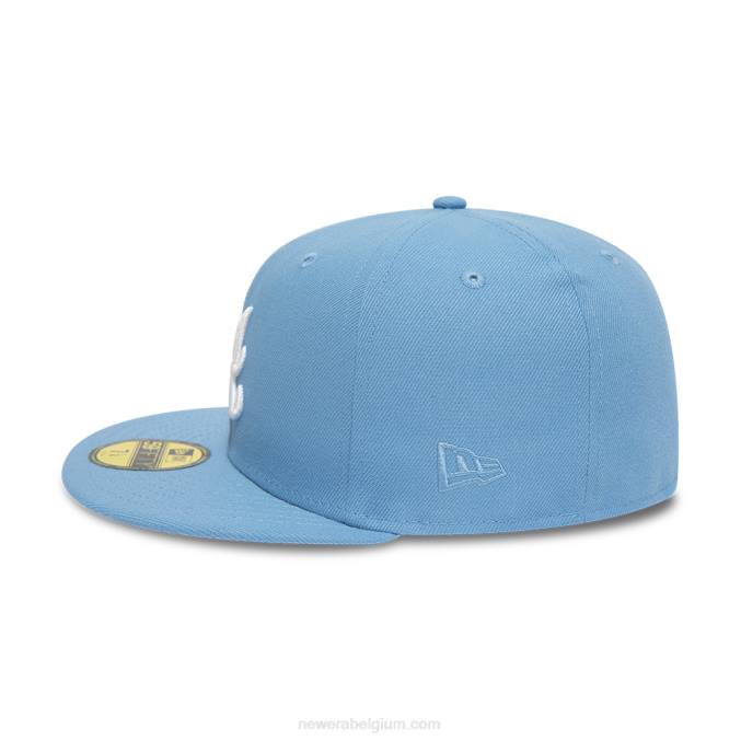 New Era atlanta trotse pastelblauwe 59fifty getailleerde pet BT241266