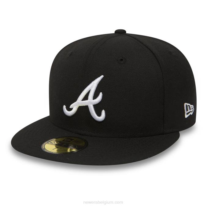 New Era atlanta trotseert essentiële zwarte 59fifty pet BT2462