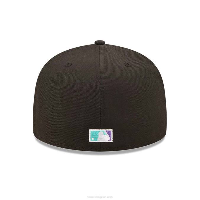 New Era atlanta trotseert zwart en blauw getinte 59fifty getailleerde pet BT241065