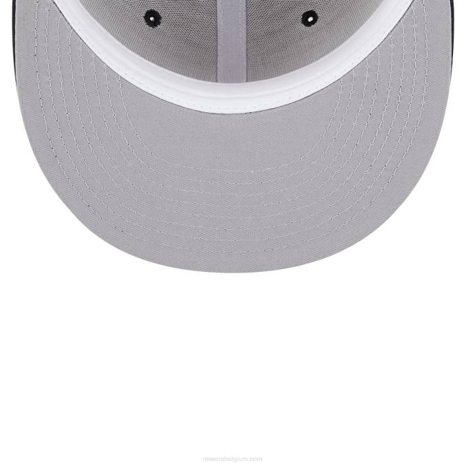 New Era atlanta zwarte crackers negro league beige 59fifty getailleerde pet BT241101