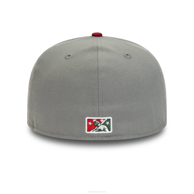 New Era augusta groene jassen milb grijze 59fifty getailleerde pet BT241081
