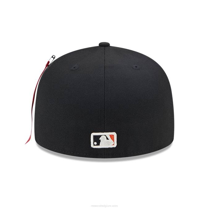 New Era baltimore orioles alpha industries x mlb zwarte 59fifty getailleerde pet BT24679