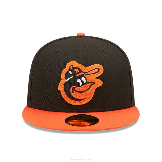 New Era baltimore orioles ne letterman zwarte 59fifty getailleerde pet BT24703