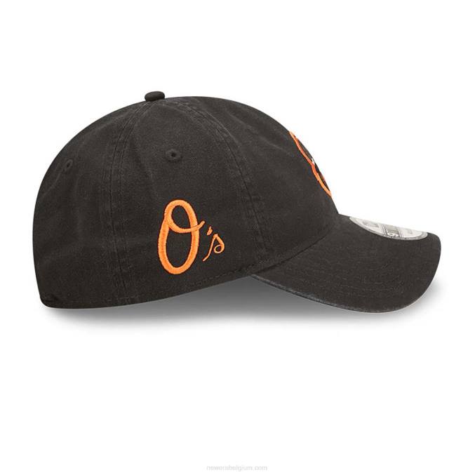 New Era baltimore orioles team patch zwarte 9twenty verstelbare pet BT242217