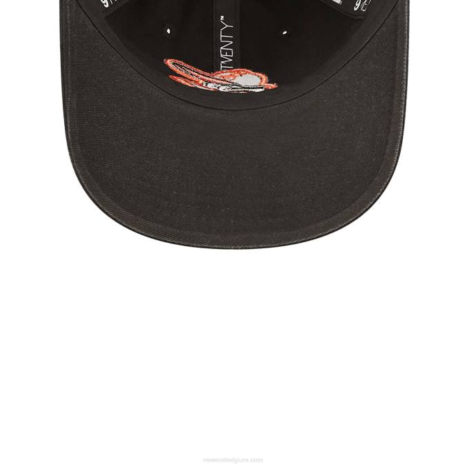 New Era baltimore orioles team patch zwarte 9twenty verstelbare pet BT242217