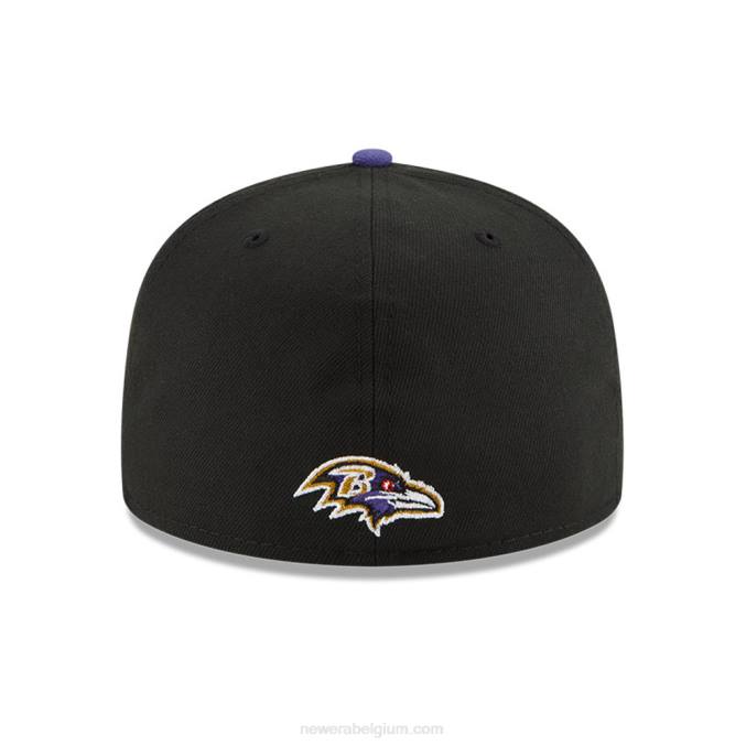 New Era baltimore ravens nfl draft zwart 59fifty getailleerde pet BT241033