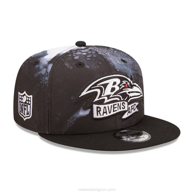 New Era baltimore ravens nfl sideline 2022 zwarte 9fifty snapback pet BT241918