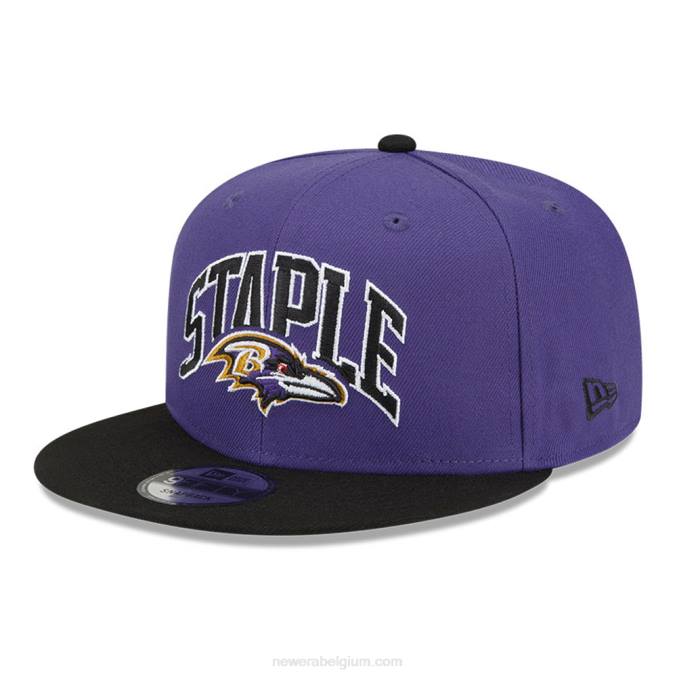New Era baltimore ravens x nietje paarse 9fifty snapback pet BT241958