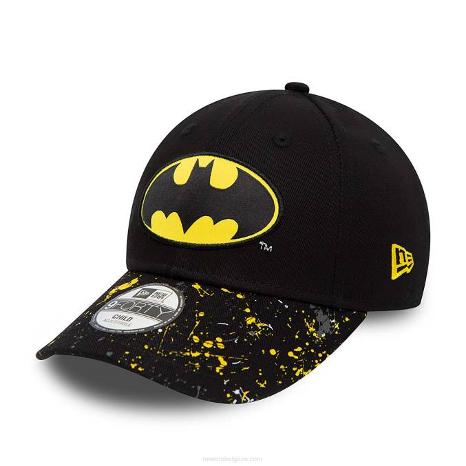 New Era batman jeugd dc splat zwarte 9forty verstelbare pet BT241456