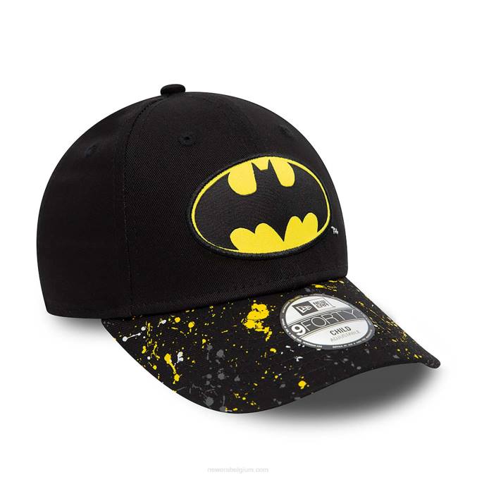 New Era batman jeugd dc splat zwarte 9forty verstelbare pet BT241456