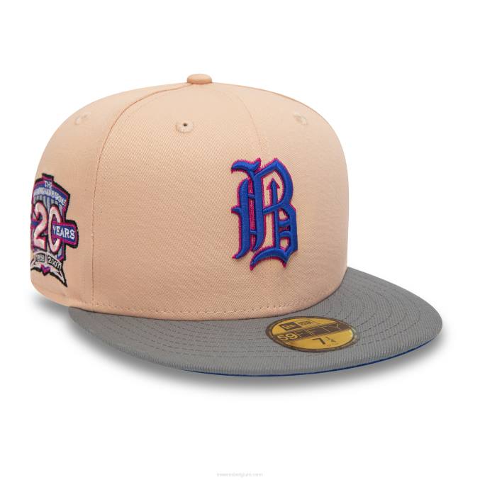 New Era birmingham barons milb peach 59fifty getailleerde pet BT24476