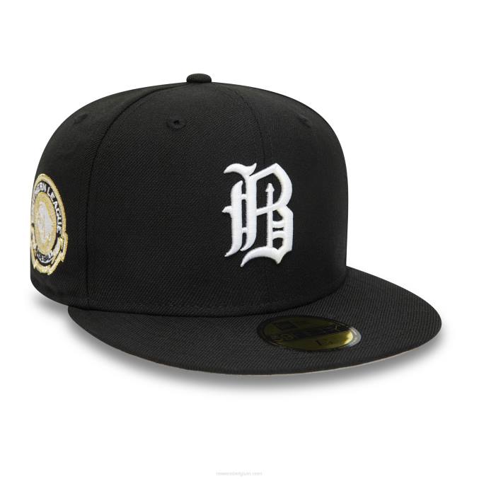 New Era birmingham barons milb zwart 59fifty getailleerde pet BT241094