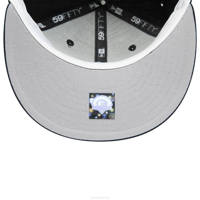 New Era birmingham barons milb zwart 59fifty getailleerde pet BT241094