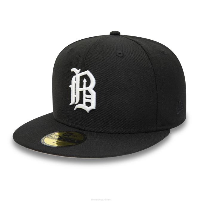 New Era birmingham barons milb zwart 59fifty getailleerde pet BT241094
