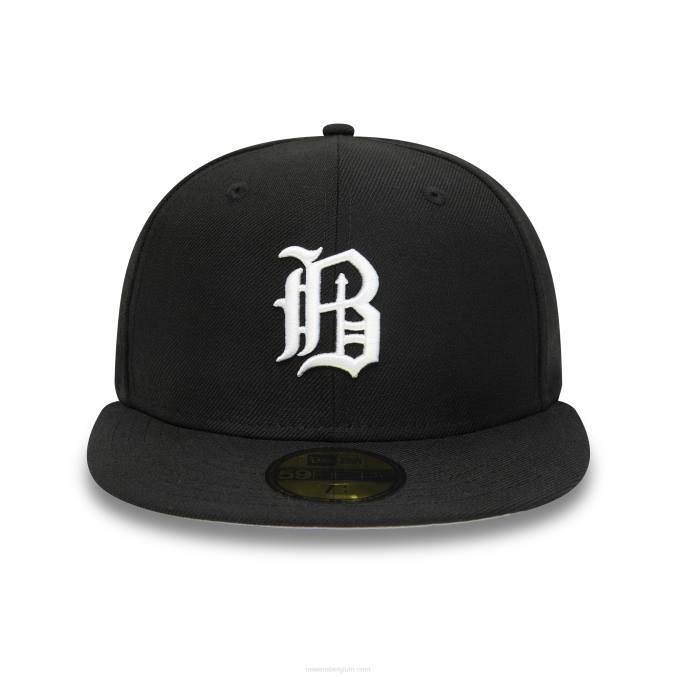 New Era birmingham barons milb zwart 59fifty getailleerde pet BT241094