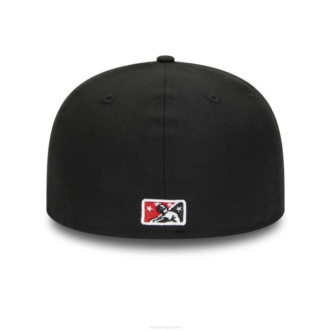 New Era birmingham barons milb zwart 59fifty getailleerde pet BT241094