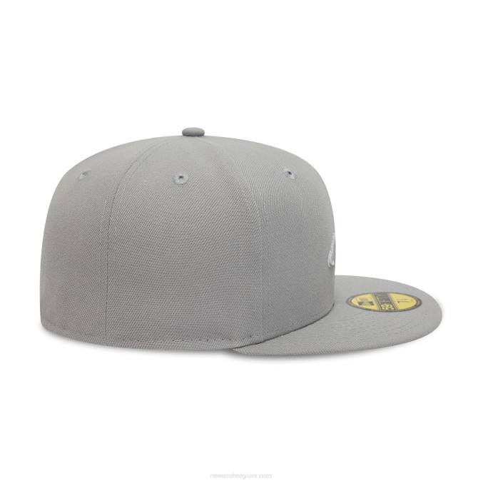 New Era bloemengrijze 59fifty getailleerde pet BT24801